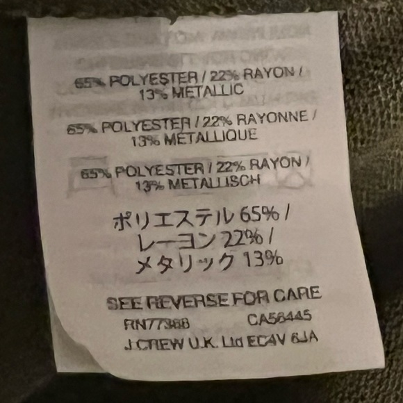 EUC | J. Crew | Olive Green Blouse | Size Small - Picture 6 of 8